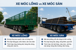 xe móc lồng và móc sàn